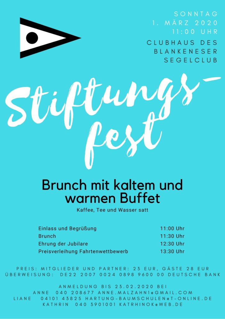 Einladung zum Stiftungsfest am 01.03.2020